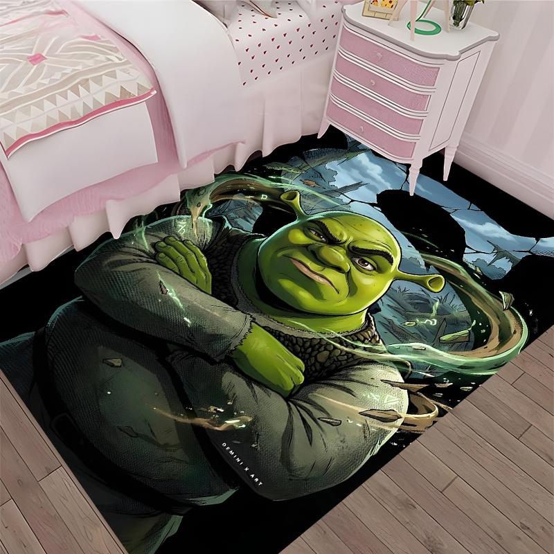 Shrek Printed Carpet, Rug for Office Chair Living Room Bedroom Kitchen Room Decor Gifts.