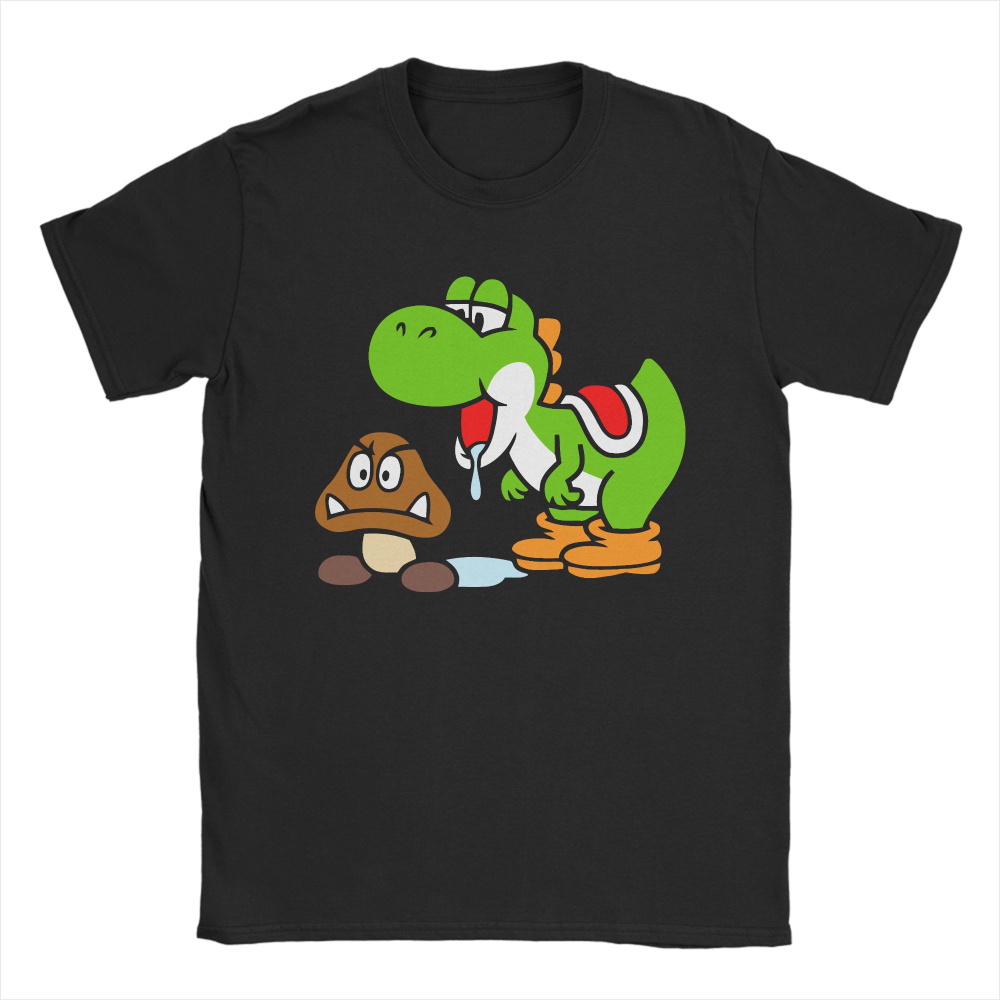 Men Women T Shirt Women Tee Boys Girls Top Adults Children Parent Child quick dry kid Tshirts Mario Yoshi Goomba Birthday Tops 100 зелёный