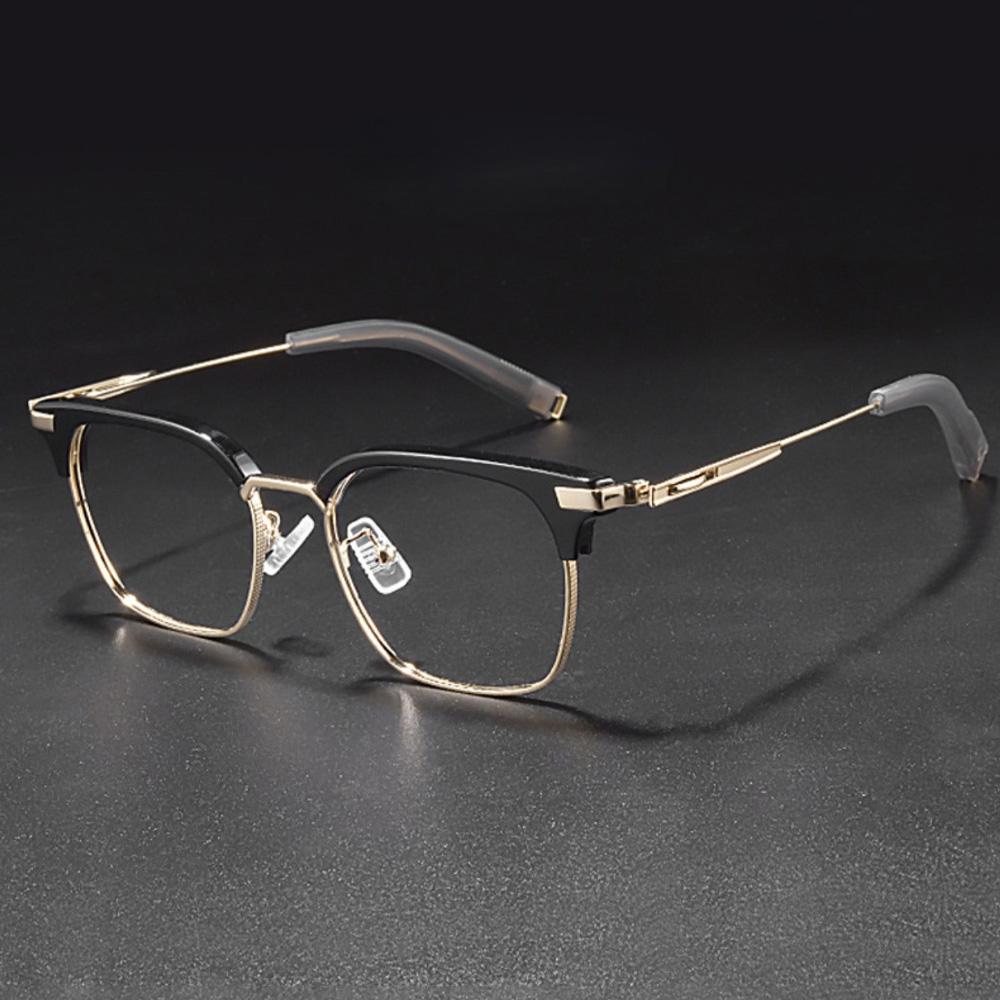 2 Piece Set Of Men'S And Women'S Universal Geometric Frame Fashionable Decorative Glasses