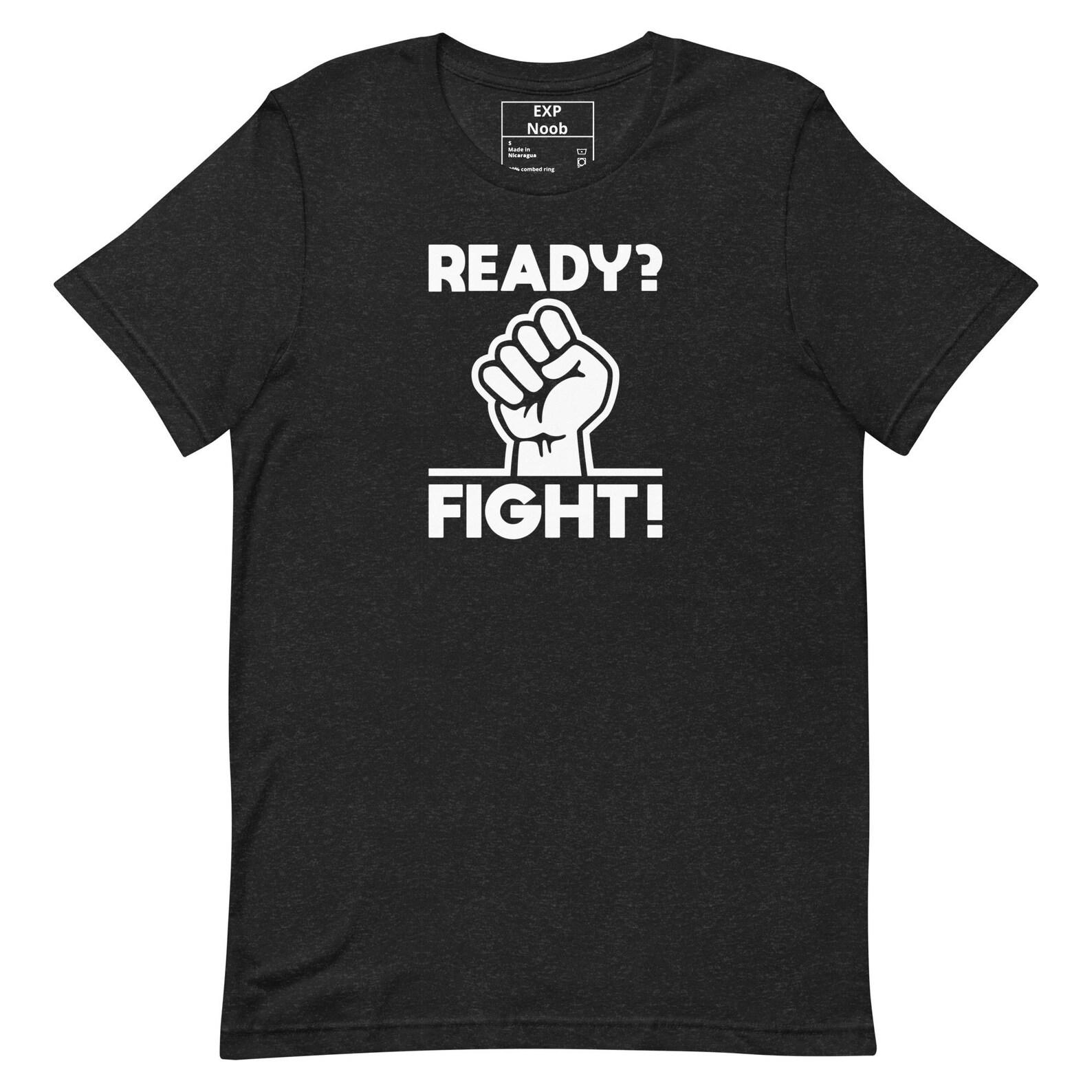 READY? FIGHT! | Retro Gaming Inspired Graphic T-Shirt M