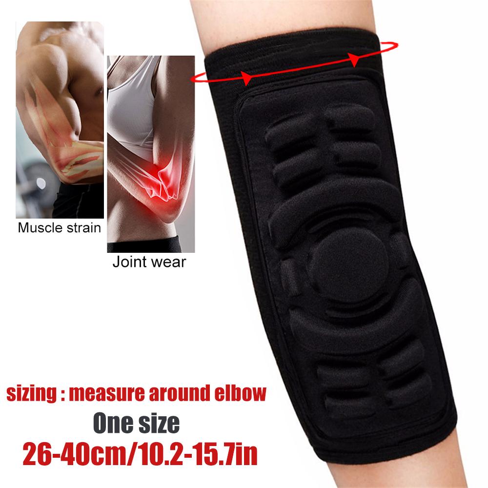 1Pair Breathable Football Basketball Snowboarding Skating Cycling Sports Arm Sleeve Elbowpad Protector Elastic Elbow Pad
