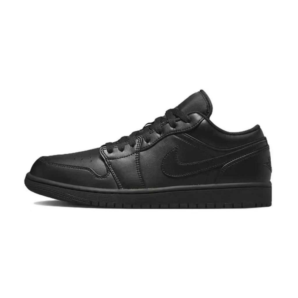 Jordan Air Jordan 1 Neon Night Leather Cushioning Slip Resistant Abrasion Resistant Breathable Low top 553558-093(Team952-)