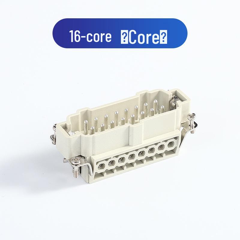 Heavy-Duty Rectangular Aviation Connector Plug & Socket: 6, 10, 16, 24, 32 Pin Options