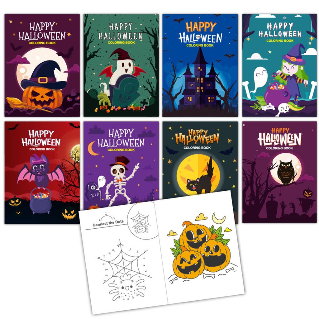 Hand-painted Halloween Coloring Book, The Best Gift For Children