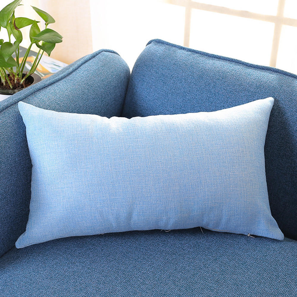 

Прямоугольный чехол для подушки, шелковая наволочка, наволочка небесно-голубой