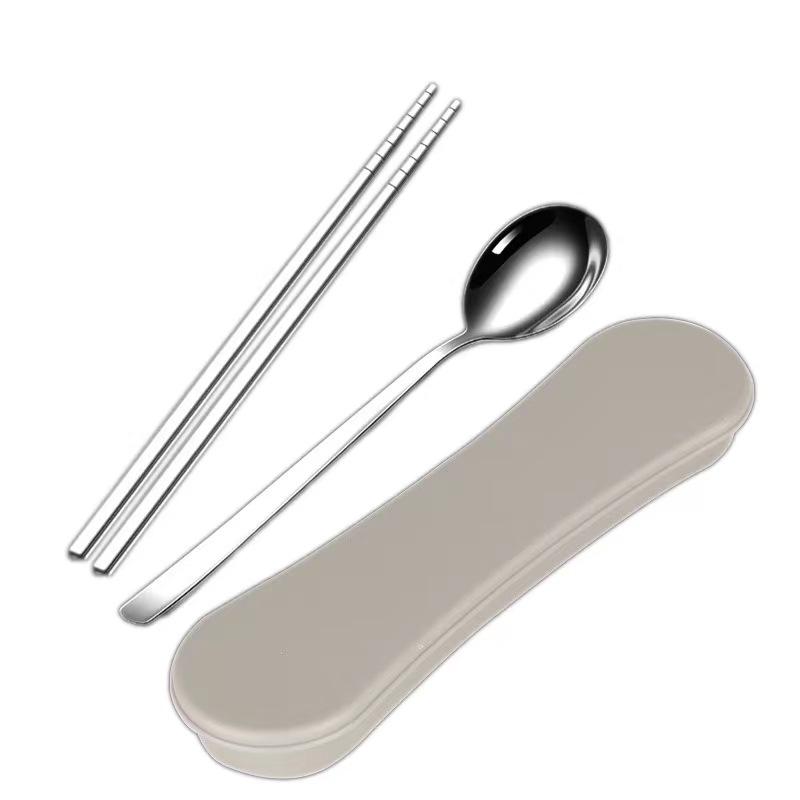304 Stainless Steel Portable Thermos Insulated Lunch Box Leakproof Sealed Bucket Student Lunch Box Multi-layer Round Bento Box