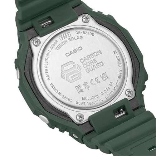 Casio Oak G-SHOCK G-Shock Smartphone Link Casio CASIO Limited Solar Ana-Digi Watch Green Black GA-B2100-3A Overseas Model