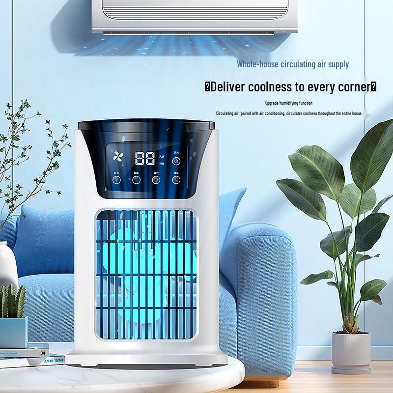 USB Desktop Mini Air Conditioner: Cooling Fan & Humidifier
