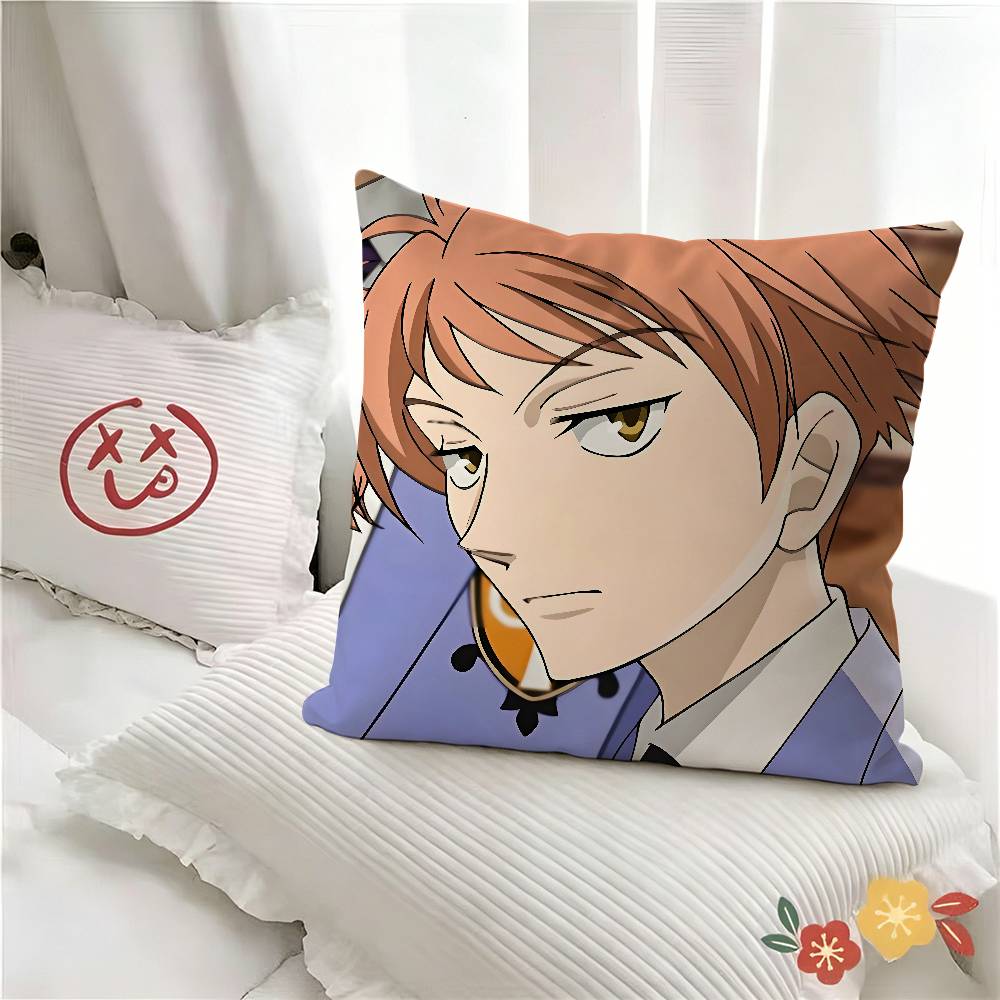 Pc Cartoon KKaoru HHikaru HHitachiin Pillow Case Fashion Square Pillowcase Bedroom Sofa Room Ins Decoration Leisure