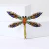 Vintage Rhinestone Dragonfly Brooches for Women Unisex Insect Pins Event Party New Gifts Backpack Decoration Clothes Accessories