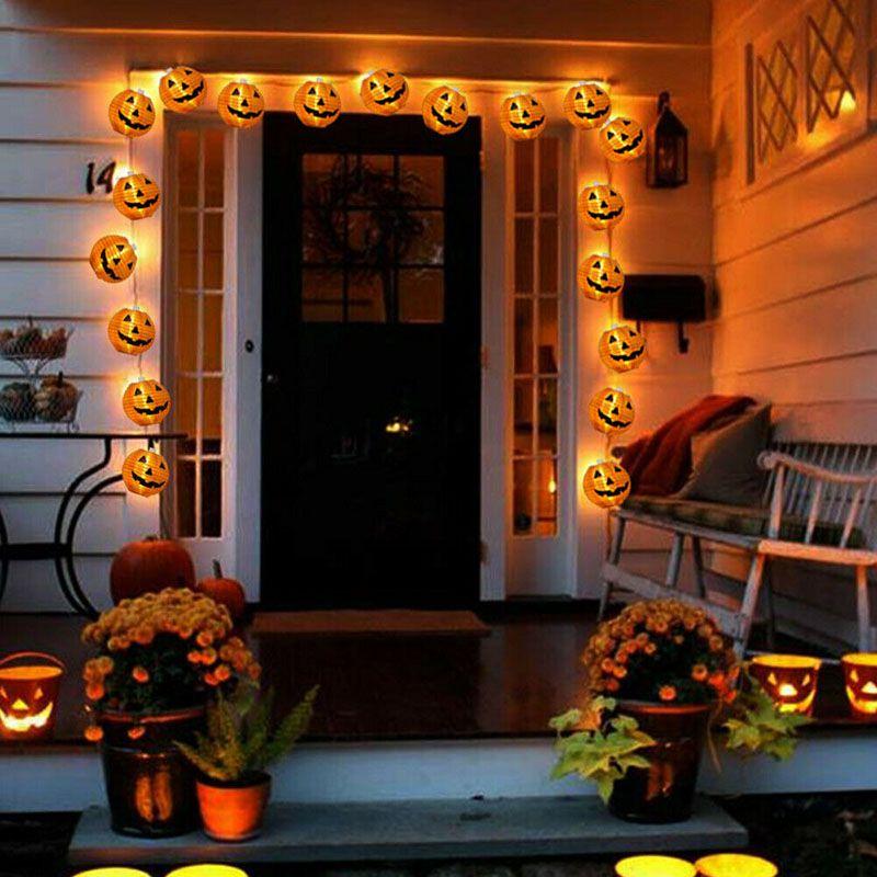 Adorable Led Pumpkin String Fairy Lights For Enchanting Halloween Home Decoration