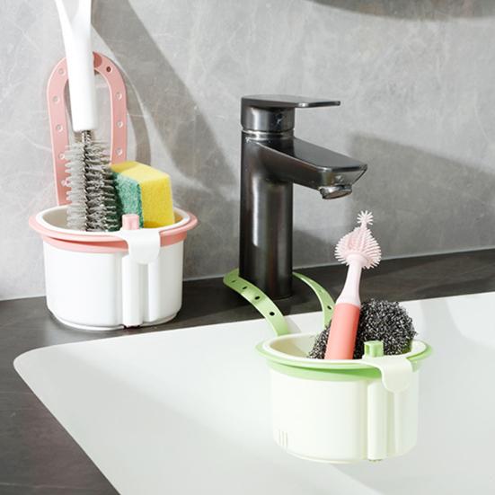 Yousheng Sink Filter, with Press-to-Dump Self-Cleaning Basket, Fast Draining Fine Mesh, Plastic Hanging Filter for