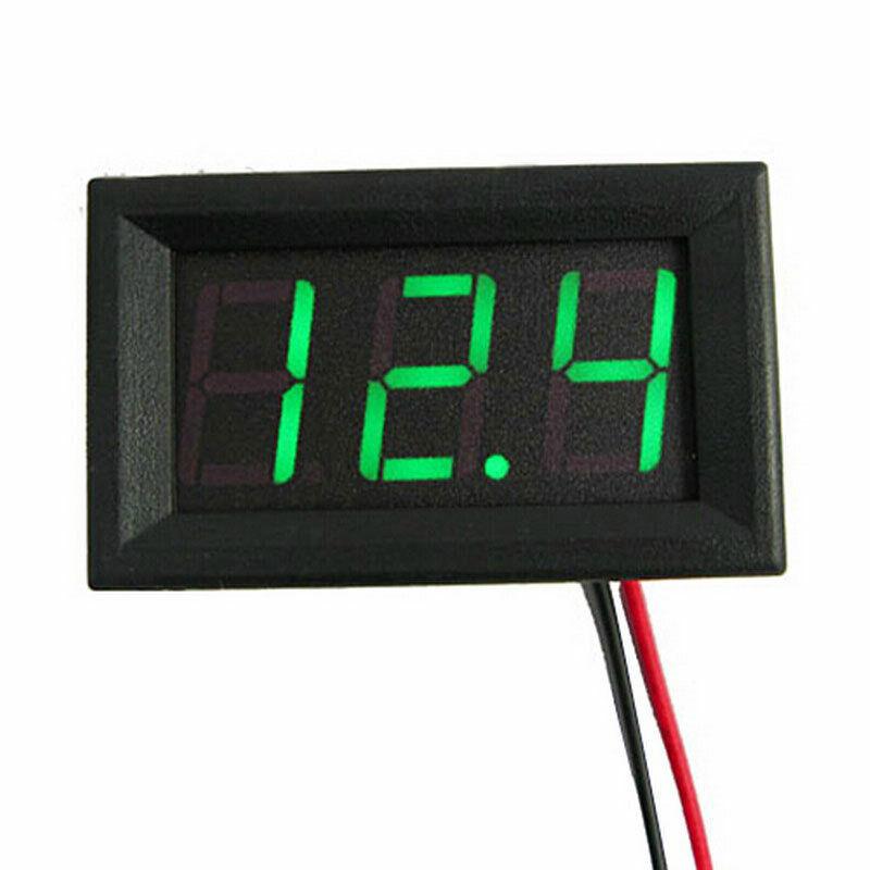 4.5V-30V Waterproof Digital Voltmeter Car Boat Motorcycle 0.56inch LED Display Volt Voltage Meter Mini Tester Panel Ammeter