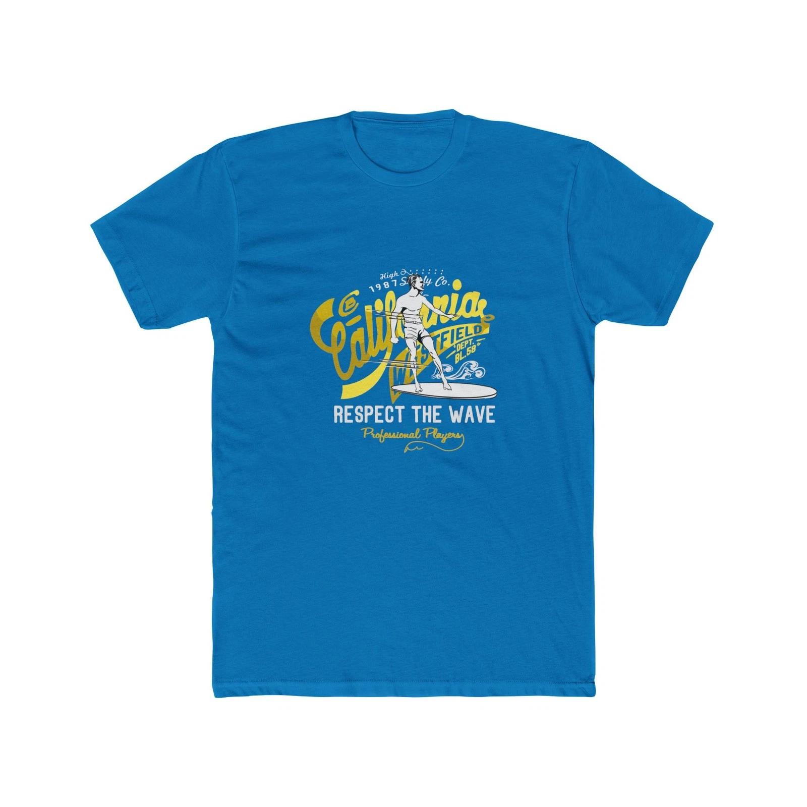 California Surf Rescue Tee | Respect The Wave T-Shirt, Cool Tee, Quality Comfy XL