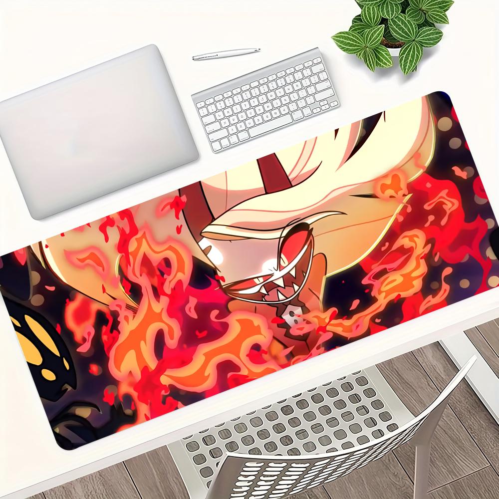 Velká podložka pod myš Hazbin Hotel Hráč Počítačové příslušenství Podložka pod myš Podložka pod klávesnici notebooku Kobercový stůl PC Anime XXL Herní podložka na stůl