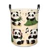 A 1pc Adorable Panda Storage Bin, Perfect for The Bedroom, Living Room, And Playroom, Also Ideal for Laundry, Featuring a Playful Design, Laundry Bask