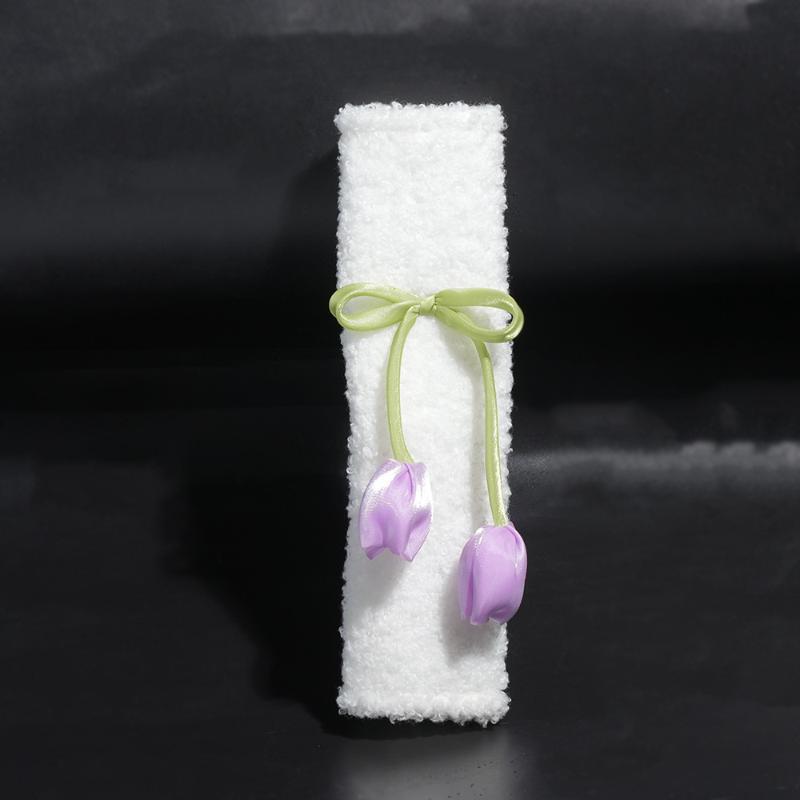 Seat Belt Shoulder Protector Premium All Season Tulip Decorative Safety Shoulder Pads For Car Interiors