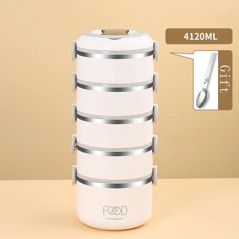 Bento Lunch Box Japanese Multilayer Stainless Steel Bento Box Food Container Storage Portable Thermos Food Jar Kid Bento Box