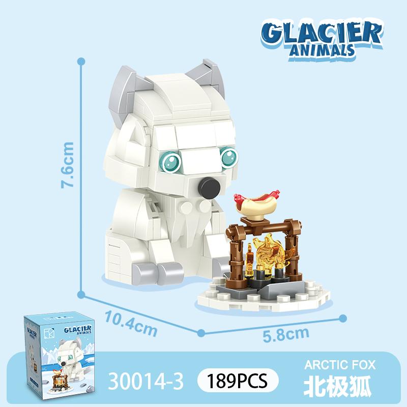 New Cartoon Animals Small Particle Building Blocks Models Toys Ocean&Birds Mini Bricks Toys Kids Gifts Blind Box Christmas