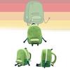 Adorable Green One Liam Backpack Plush Toy Soft Short Plush Animal Backpack