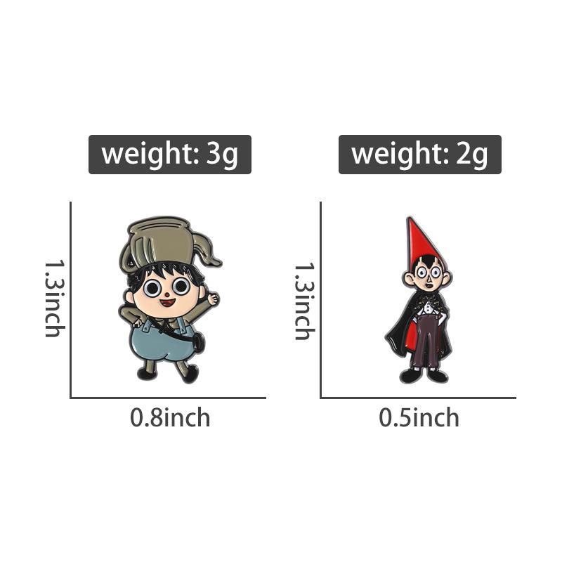 Cartoon-Figur Emaille-Anstecknadeln Custom Dark Fairy Tale Animation Broschen Reversabzeichen Kleidung Lustiger Schmuck Geschenk für Kinder Freunde