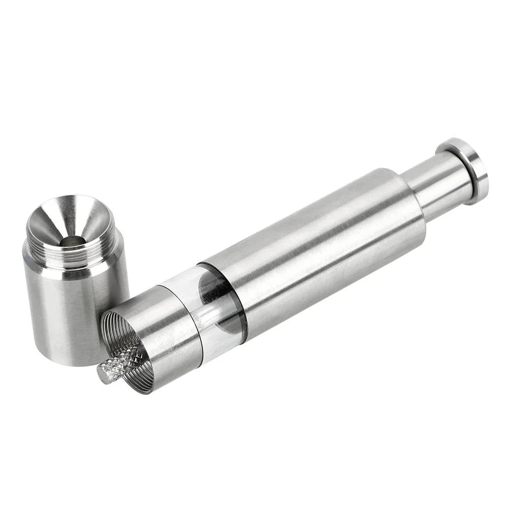 

Ручные кухонные принадлежности из нержавеющей стали для дома, кухонный инструмент, соль, перец, специи, соус, мельница для измельчения приправ, перечная мельница серебряный