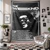 Wandbehang The Weeknd Kunst Hängendes Tuch Dekorative Hintergrundabdeckung für Raumdekoration