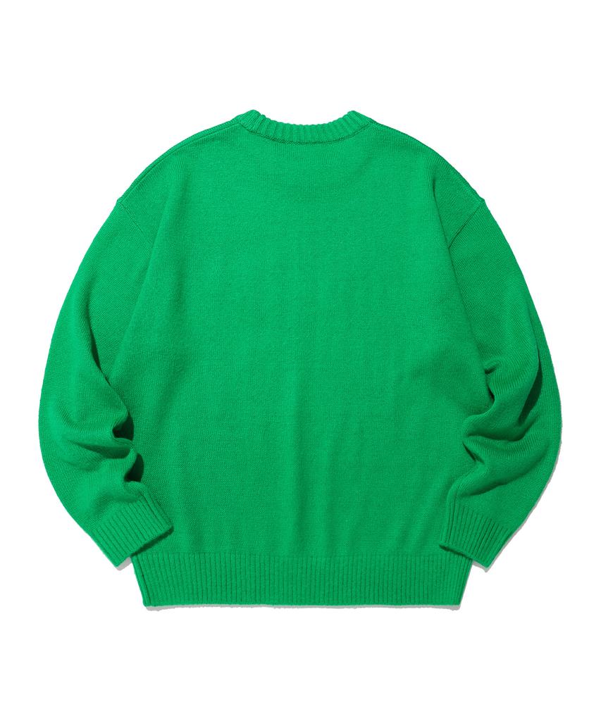 ISTKUNST Thunder Bear Knit_Green(Ik2Cfmk600A)