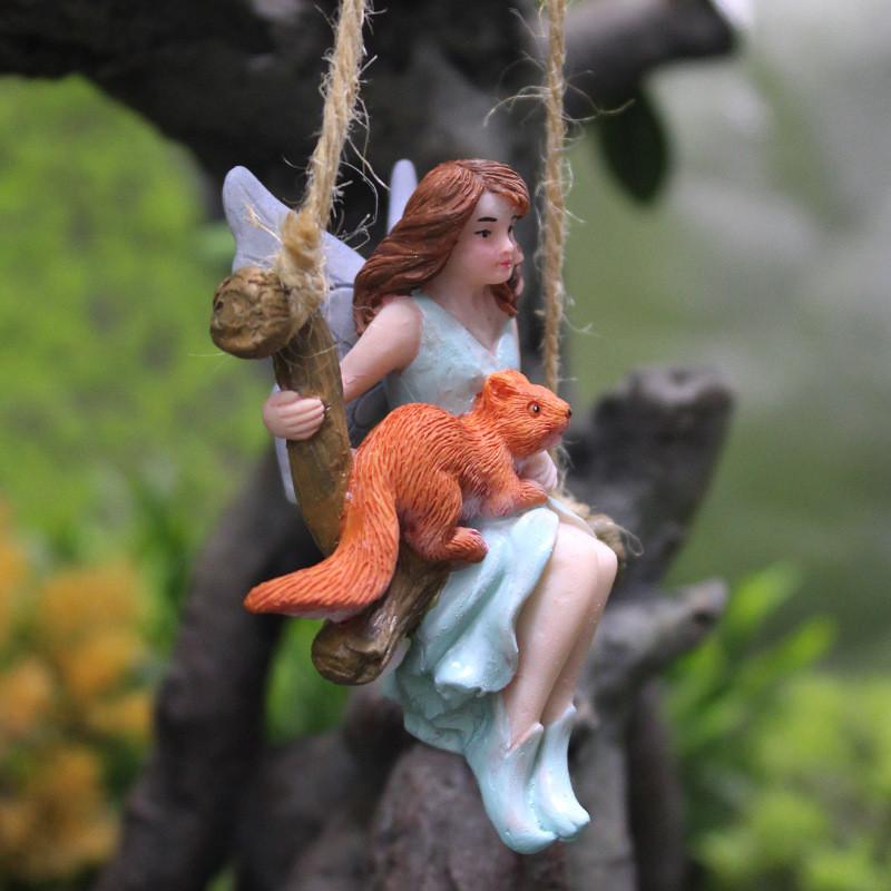 Rustikale Feenharzfigur im Gartenstil für Feiertags- und Event-Geschenkideen