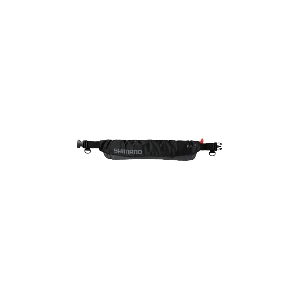Shimano Life Jacket Raft Air Jacket Automatic Inflatable Black Gray Waist Type VF-052K Free Size
