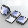 Electroplated Transparent Phone Case for Samsung Galaxy Z Flip 7 FE 6 5 4 3Flip7 Flip6 Hinge Shockproof Protective Cover