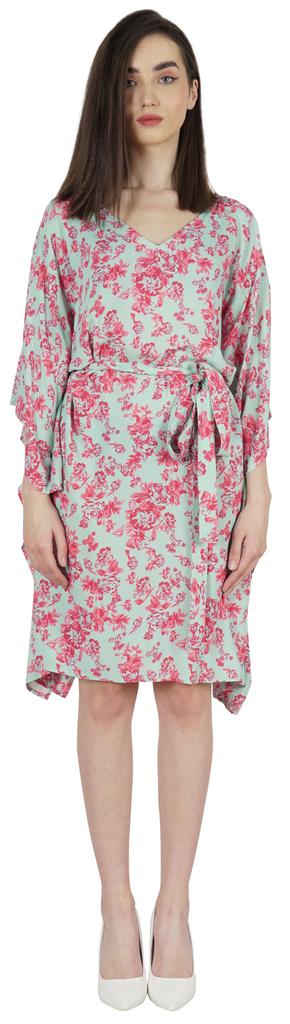 Moomaya Turkish Maxi  Kaftan  For Women Short Casual Mini Beach Dress Swimsuit Cover