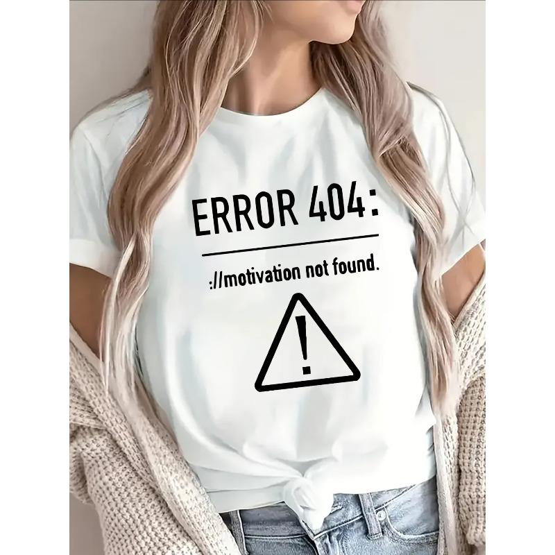 Polyester Short Not Found Graphic, Lightweight and Durable for Casual Wear, Perfect for Home, Office, or Restaurant Settings, S