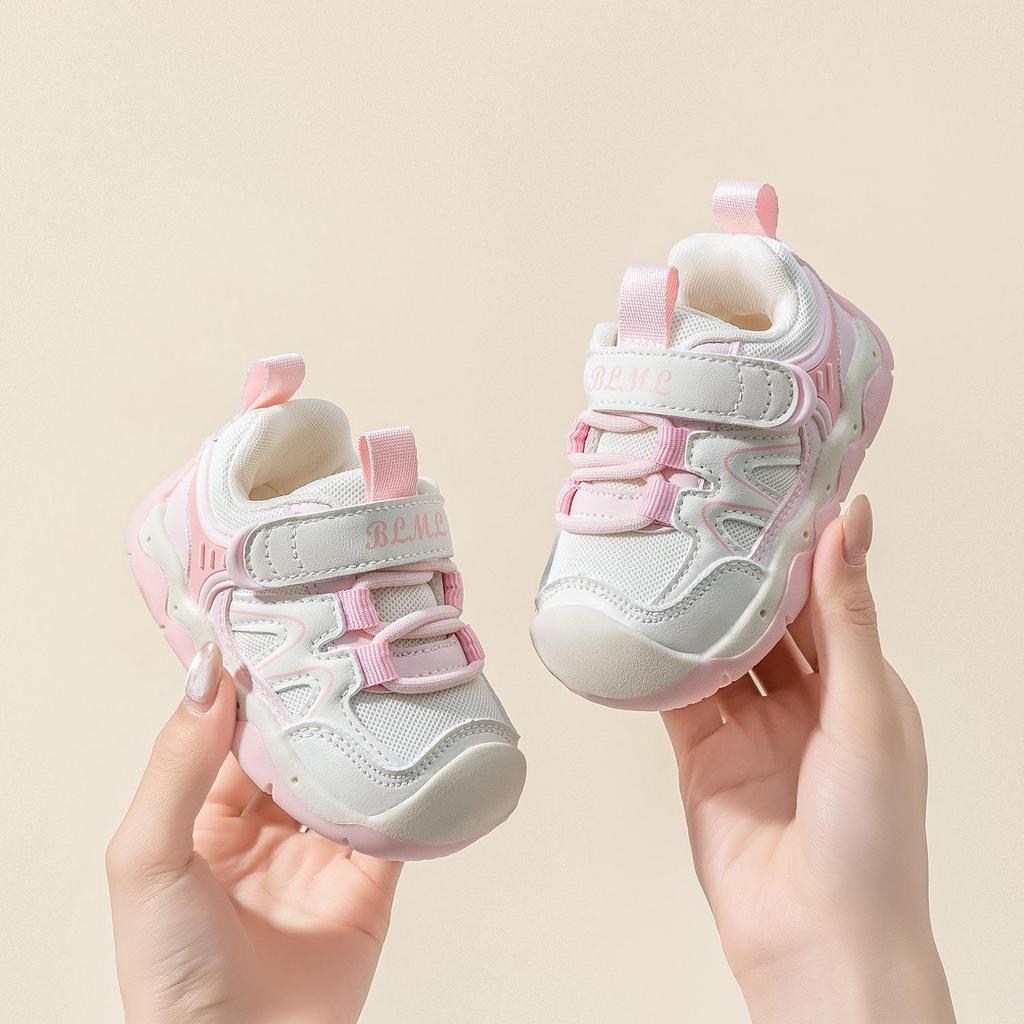 2025 Autumn Toddler Girls' Breathable Non-Slip First Walking Shoes
