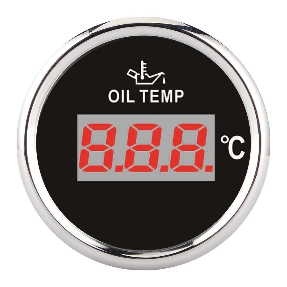 

Универсальный цифровой указатель температуры масла 52 мм 50150 градусов по Цельсию WRed Backlight 12V24V для автомобиля лодки яхты