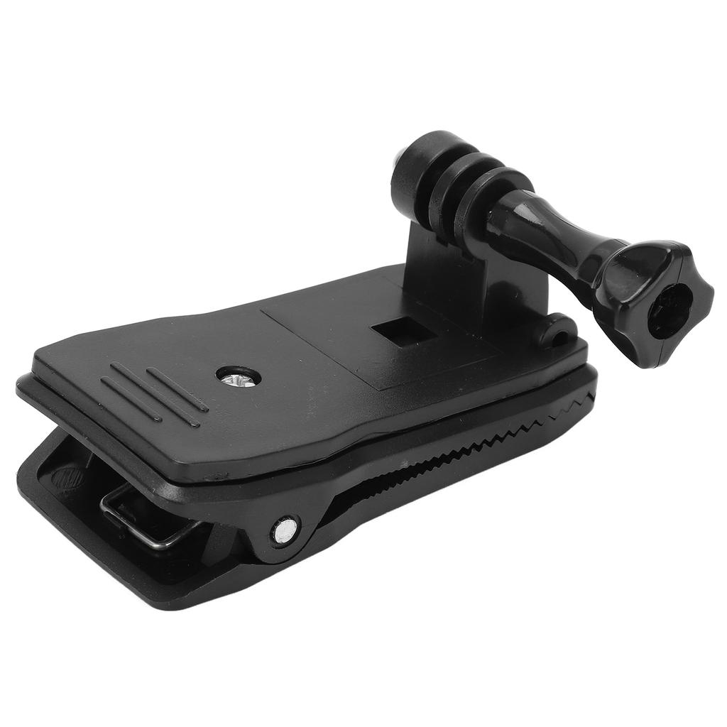 Action Camera Clip Holder Wearable Equipment 360 degrees  Rotation Base Clamp Backpack Strap Clip with J Hook Buckle