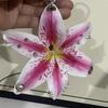 Exquisite Phalaenopsis Orchid Lily Keychain Creative Simulation Flower Bag Pendant  Backpack Decoration Accessories Gifts