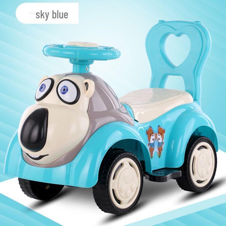 Kinder Vierrad Schaukelauto Roller mit Musik, Geeignet für Alter 1-6