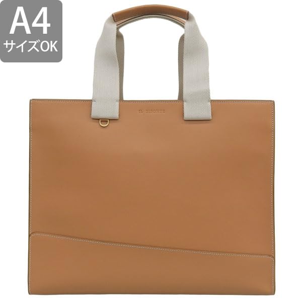 Bag Tote Bag A4 Compatible Leather Genuine Leather BTO121 PV0041 Unisex [Ilbizonte] Men's Women's (NATURALE/Beige) [Product]