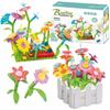 Flower Construction Blocks Educational 2in1 Ball Track Creative Garden 99