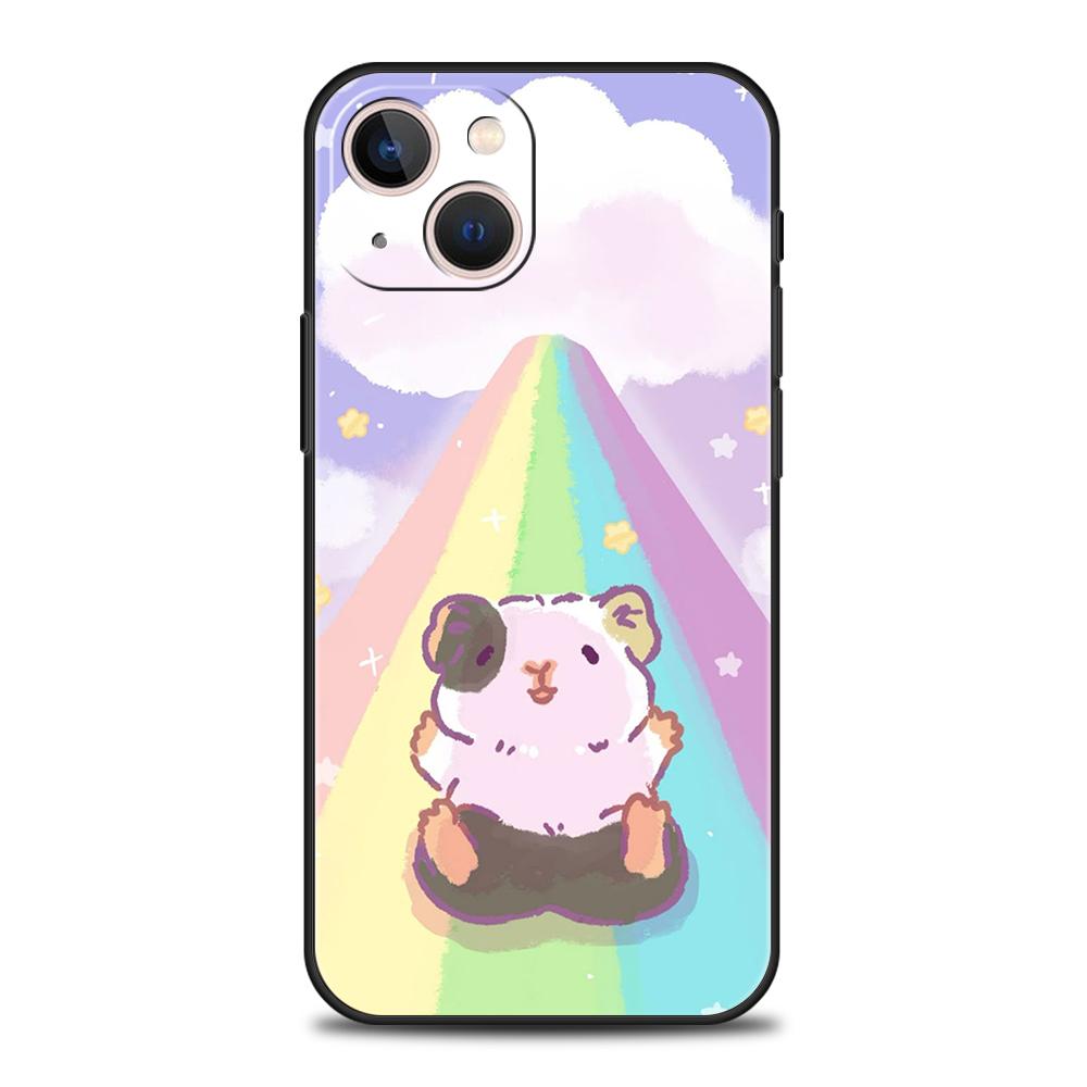 Luxury Phone Case For iPhone 17 Air 16E 16 11 15 14 Pro MAX 12 13 7 8 Plus X XR XS SE 2022 Cover Animal Guinea Pig Cavy Cute