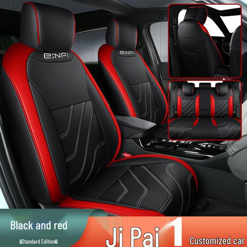 Universal Wear-Resistant Leather 5-Seat Car Cushion for Ji Pai 1