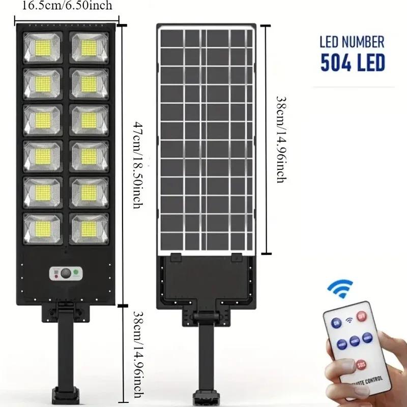 2PCS 504 LED Solar Wall Lamp Outdoor with Motion Sensor 3 Mode Waterproof Human Induction Super Bright Solar Light for Yard Garden