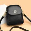 Fashion Color Blocking PU Leather Woman Mobile Phone Bag and Purses New Leisure Lady Crossbody Bag Luxury Designer Shoulder Bag