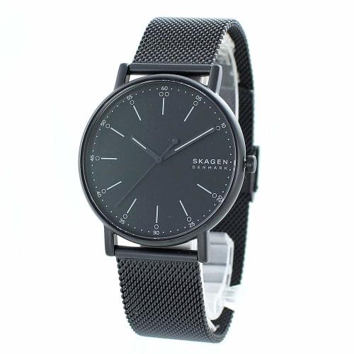 

Skagen Men s Grenen Navy/Black Watch with Simple Mesh Strap, SKW6579