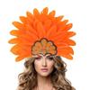 Brazilian Carnival Feather Headpiece Stage Performance Feather Headdress  Hawaiian Party Accessory