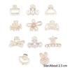 Heart Minimalist Style Zinc Zinc Alloy Pearl Hair Accessories Women Hairpin Bow Hair Claw Small Crab Clip