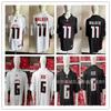 Mens Atlanta Falcons Football Jersey Custom Embroidered 11 Walker 6 Koo Cotton Sports Uniform Team Practice Game