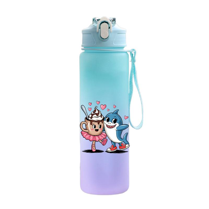 Tuang Tuang Tuang Printed 750Ml Water Bottle Anime Cartoon Large Capacity Drinking Cup Portable Outdoor Sports Water Cup Children Gift
