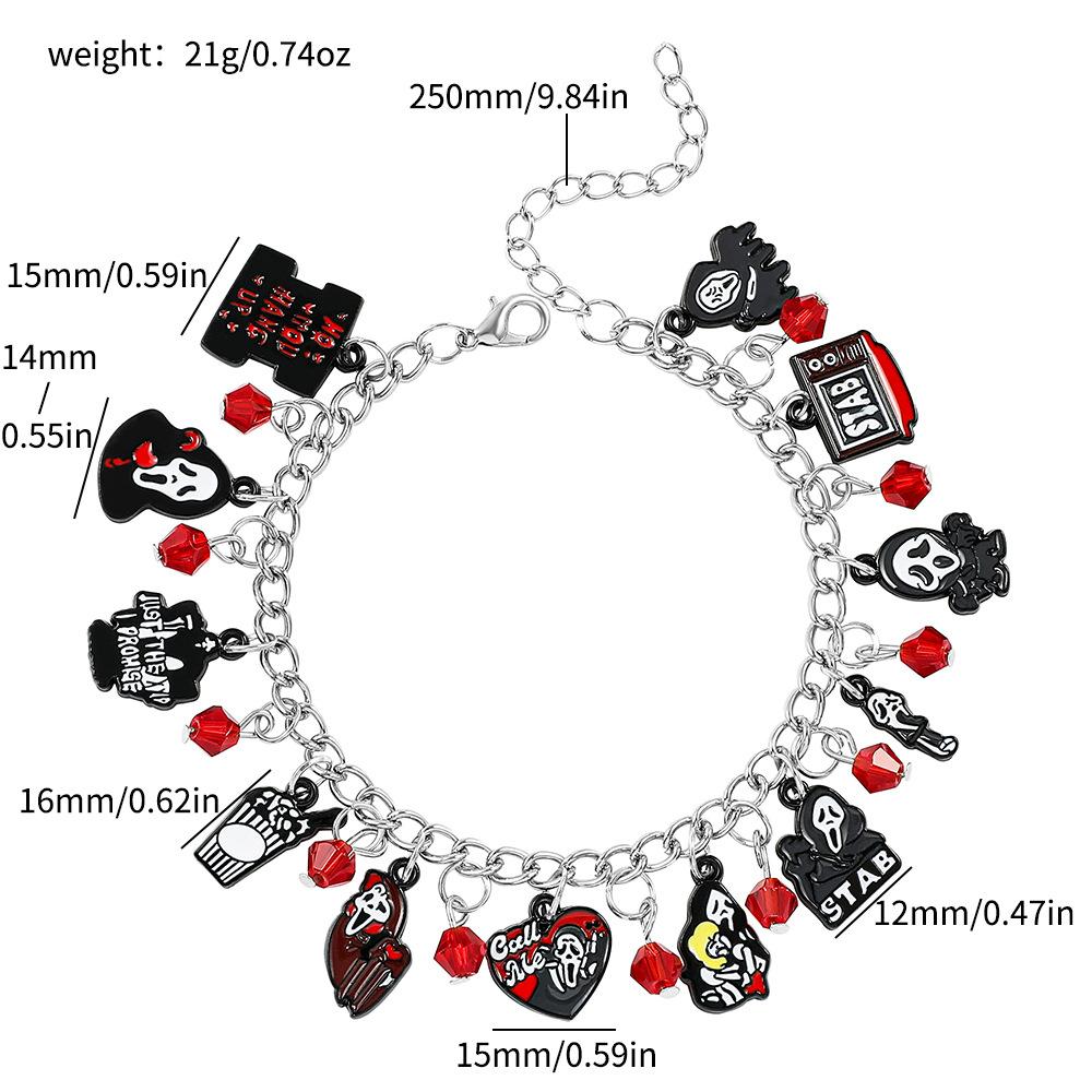 Halloween Anime Cartoon Theme Adjustable Superhero Character Bracelet Accessory